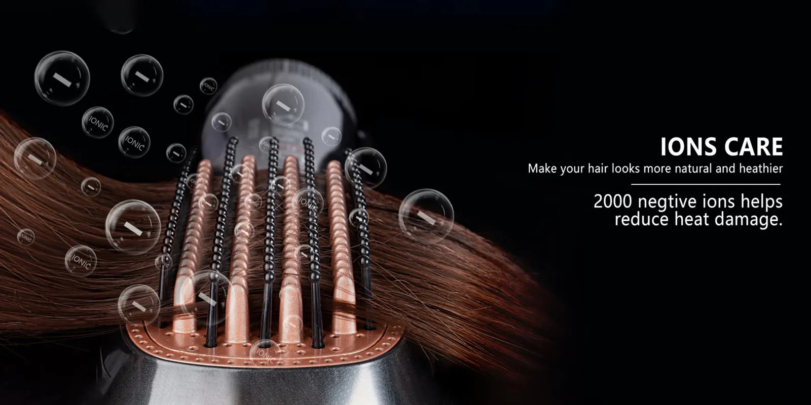 2-in-1 Hair Styling Brush – فرشاة الشعر 2 في 1 للتصفيف والتمليس